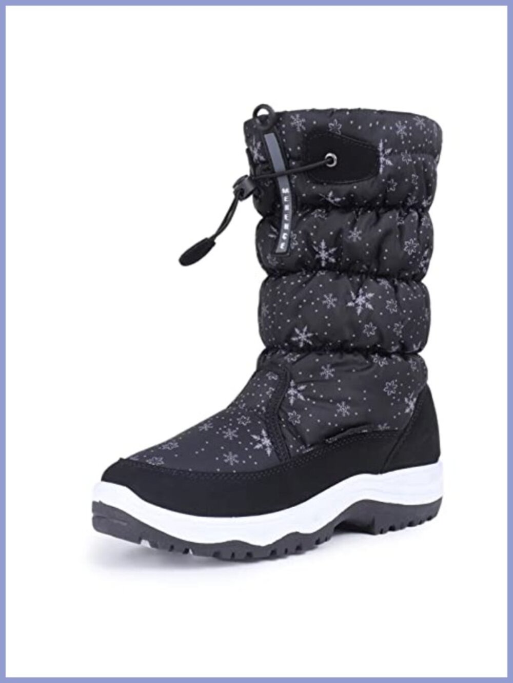 Waterproof Winter Snow Boots Warm Faux Fur Lined Anti-Slip Cold Weather